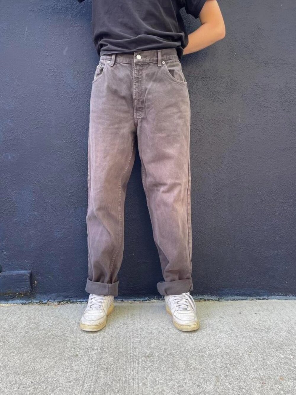Vintage 90s Calvin Klein grey jeans size 34x32